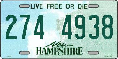 NH license plate 2744938