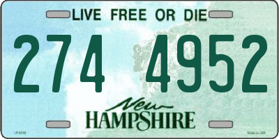 NH license plate 2744952