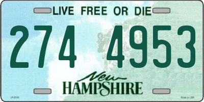 NH license plate 2744953