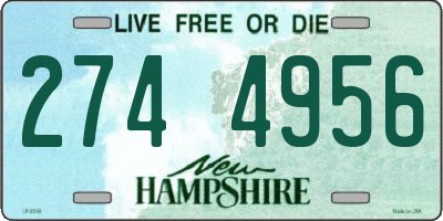 NH license plate 2744956