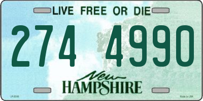 NH license plate 2744990