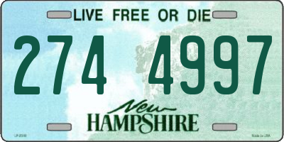 NH license plate 2744997