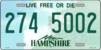 NH license plate 2745002