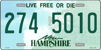NH license plate 2745010