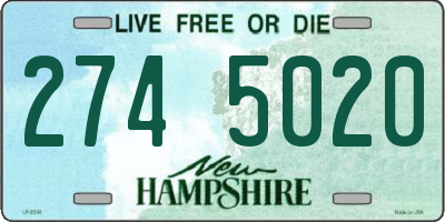 NH license plate 2745020