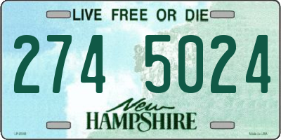 NH license plate 2745024