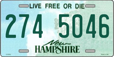 NH license plate 2745046