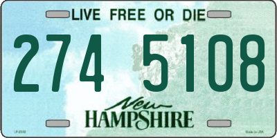 NH license plate 2745108