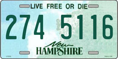NH license plate 2745116
