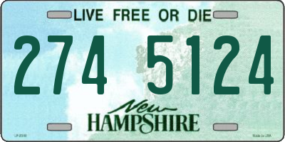 NH license plate 2745124