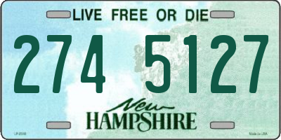 NH license plate 2745127