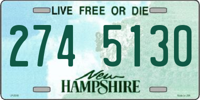 NH license plate 2745130