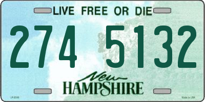NH license plate 2745132