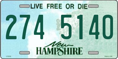 NH license plate 2745140