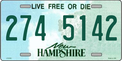 NH license plate 2745142