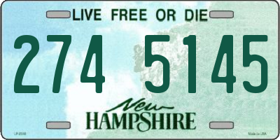 NH license plate 2745145