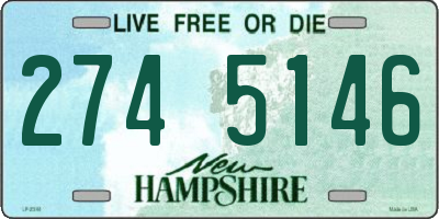 NH license plate 2745146