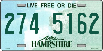 NH license plate 2745162