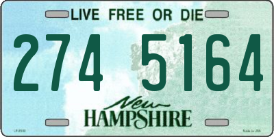 NH license plate 2745164