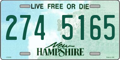 NH license plate 2745165