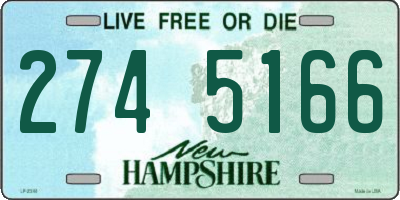 NH license plate 2745166