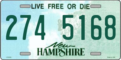 NH license plate 2745168