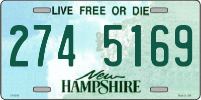 NH license plate 2745169