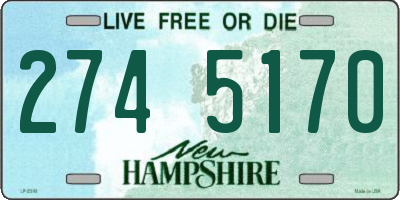 NH license plate 2745170