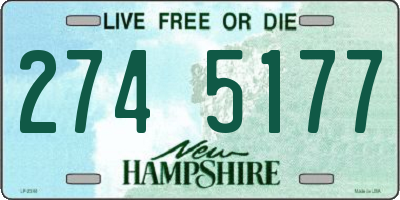 NH license plate 2745177