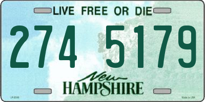 NH license plate 2745179