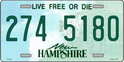NH license plate 2745180