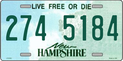 NH license plate 2745184