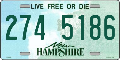 NH license plate 2745186