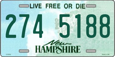 NH license plate 2745188