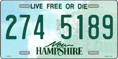 NH license plate 2745189
