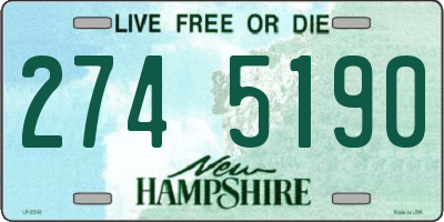 NH license plate 2745190