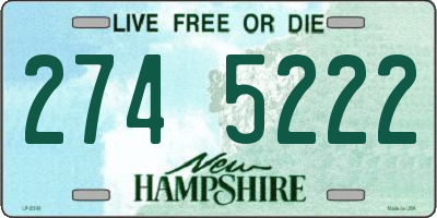 NH license plate 2745222