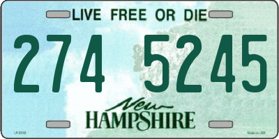 NH license plate 2745245