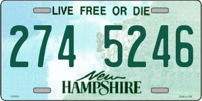 NH license plate 2745246