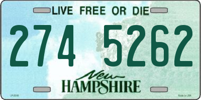 NH license plate 2745262