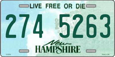 NH license plate 2745263