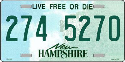 NH license plate 2745270
