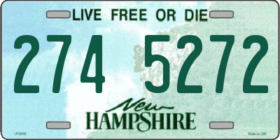 NH license plate 2745272