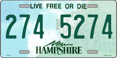 NH license plate 2745274
