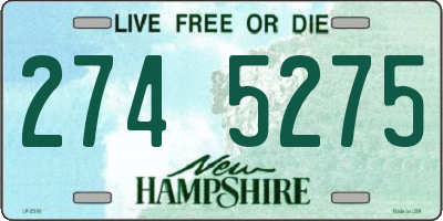 NH license plate 2745275
