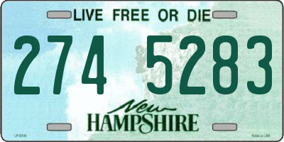 NH license plate 2745283