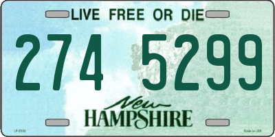 NH license plate 2745299
