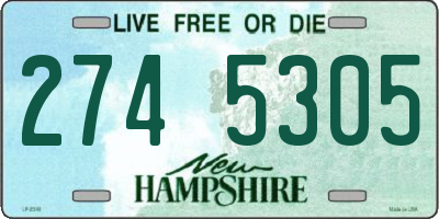 NH license plate 2745305