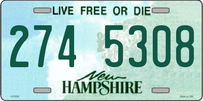 NH license plate 2745308