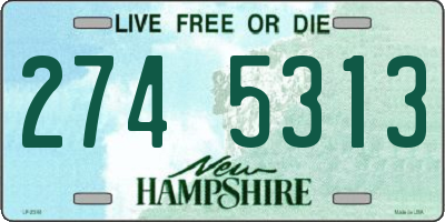 NH license plate 2745313